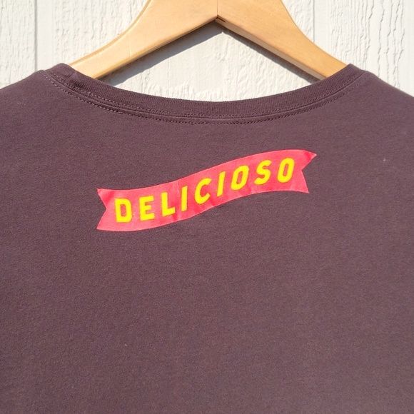 BELLA Brown Long Sleeved Cotton Kahlua Skier Shirt size Large - Picture 8 of 15